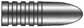 Bullet Mold,
.378" diameter, 335 grain,
single cavity steel mold blocks,
made in the USA, by Lyman